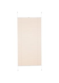 K-home , Plissee »Klemmfix Pisa« verdunkelnd energiesparend ohne Bohren verspannt , creme , Obermaterial: 100% Polyester , 130 cm