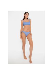 LSCN by LASCANA , Bustier-Bikini-Top »Lou«, aus trendiger Strukturware , rauchblau , N-Gr , L -N-Gr , L , Trendige Strukturware