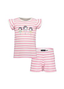 Blue Seven , Schlafanzug, (Set, 2 tlg.), kurz, bestehend aus Shirt und Shorts , WEISS ORIG , 92 (98) , 92 (98) , Gemütlicher Kurz-Pyjama von Blue...