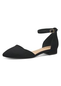 Tamaris , Riemchenballerina, Blockabsatz, Sandalette, Abendschuh mit verstellbarem Riemchen , schwarz , 40 , 40 , Klassischer Ballerina für...