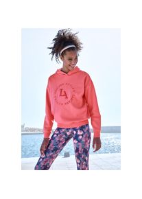 active by Lascana LASCANA ACTIVE , Kapuzensweatshirt, Performance Hoodie mit runder Logostickerei und weichen Rippbündchen , rose , M (40/42) , M (40/42) , Hoodie...