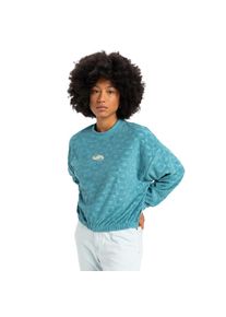 Quiksilver, Damen, Fleecepullover &raquo;Tropic Day Sponge&laquo;, Brittany Blue, L, Brittany Blue, Kollektion: Beach Ready-Kollektion