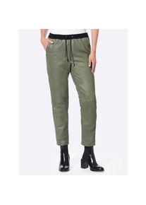 Heine, Damen, Lederhose, khaki, Normalgr&ouml;&szlig;en, 34 -Normalgr&ouml;&szlig;en, khaki, Normale Leibh&ouml;he