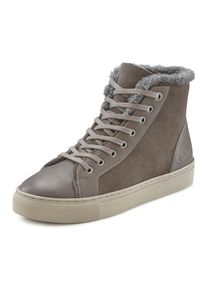 ELBSAND , Schnürboots, High-Top-Sneaker, Stiefelette, Winterboots aus Leder , grau , 38 , 38 , Winterstiefelette aus hochwertigem Leder
