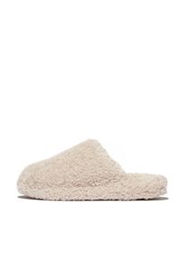 fitflop , Pantoffel »iQUSHION D-LUXE PADDED TEDDY SLIPPER MULES«, Hausschuh, Clog mit Warmfutter , offwhite , 37 , 37 , Der fitflop-Hausschuh -...