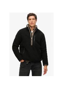 Superdry , Fleecepullover »OUTDOOR FLEECE HALF ZIP«, mit Stehkragen und kurzem Reißverschluss im Troyer-Look , Contrast Black , XXL , XXL , Cooles...
