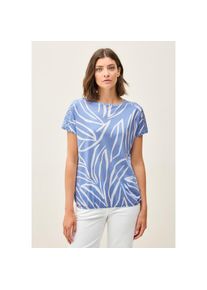 Cecil , T-Shirt, mit All-Over Print , deep pastel blue , L (42) , L (42) , T-Shirt von Cecil