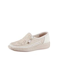 Rieker , Damen , Slipper , creme , 38 , 38 , Obermaterial: Leder