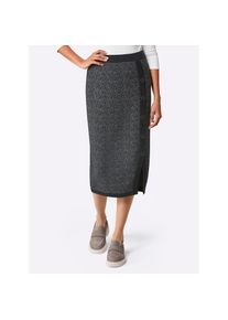 CREATION L PREMIUM , Strickrock , graphit-grau-gemustert , 21 , 21 , mit 40% Wolle