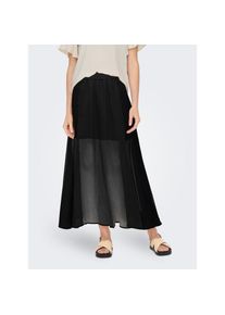 Only , Faltenrock »ONLASTA LIFE SLIT ANKEL SKIRT PTM« , Black , XS (34) , XS (34) , Rock von Only