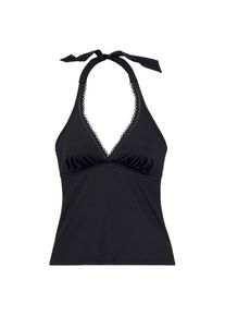 s.Oliver, Damen, B&uuml;gel-Tankini-Top &raquo;Aiko&laquo; mit H&auml;keloptik, schwarz, Cup B, 38 -Cup B, schwarz, Modische Lasercut-Kante