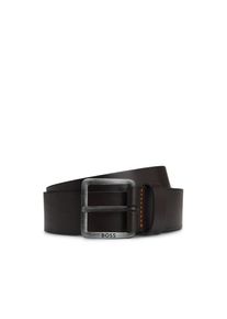 BOSS, Herren, Lederg&uuml;rtel &raquo;Jeeko_Sz40&laquo; mit matter Schlie&szlig;e, Dark Brown 202, Dark Brown 202, G&uuml;rtel von BOSS