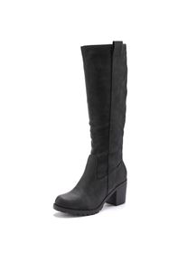 Lascana , Weitschaftstiefel, Stiefel, Stiefelette, langer Stiefel, Blockabsatz, Cowboy Stil VEGAN , schwarz , 40 , 40 , Mit angenehmen Blockabsatz...