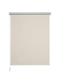 Liedeco , Seitenzugrollo verdunkelnd energiesparend ohne Bohren , creme , Obermaterial: 100% Polyester , 150 cm