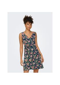 Only , Minikleid »ONLNOVA LIFE VIS SARA STRING DRESS AOP« , Navy Blazer AOP:616 Tropicool , N-Gr , S (36) -N-Gr , S (36) , Hergestellt aus reiner...