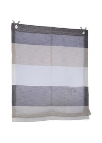 Kutti , Raffrollo »Marit«, mit Hakenaufhängung, ohne Bohren, halbtransparent, Polyester, Hakenaufhängung , weiß/naturfarben/grau , 120 cm