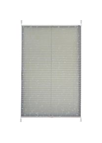 K-home , Plissee »Klemmfix Elba« Lichtschutz ohne Bohren Lichtschutz, ohne Bohren, verspannt, bedruckt , grau + weiß + weiß , Obermaterial: 100%...