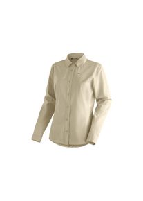 Maier Sports , Funktionsbluse »Magos L/S W« Damen Hemdbluse, atmungsaktives Freizeit-Hemd, Taillierter Schnitt , hellbraun , 44 , 44 , Funktionales...