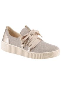 Gabor , Slip-On Sneaker, Plateausneaker mit Best Fitting-Ausstattung für eine gute Passform , goldfarben , 38 , 38 , Sneaker mit aufgesetzter...