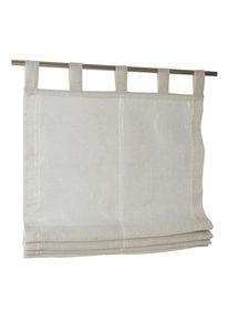 Kutti , Raffrollo »Brondby« mit Schlaufen freihängend halbtransparent, Polyester, Schlaufen , taupe , Obermaterial: 100% Polyester , 145 cm