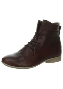 Think! , Schnürstiefelette »GUAD 2«, Komfortschuh, Freizeitschuh im zeitlosen Design , dunkelbraun , 43 , 43 , Flache Stiefelette mit...