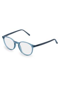 Fielmann JIL 005 CL RILEY Brille Unisex | Fassung: Vollrand, Panto, Blau Transparent