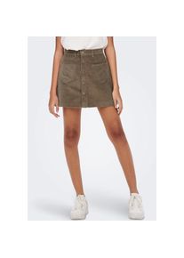 Only, Damen, Minirock &raquo;ONLAMAZING HW CORD SKIRT&laquo;, Cub, XL (42), Cub, Cooler Cordrock von Only