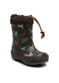 bisgaard , Gummistiefel »thermo«, Regenstiefel, Matsch Schuh, Thermostiefel mit wärmender Lammwolle , dunkelbraun-Dino , 36 , 36 , Mit praktischer...