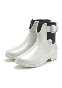 Vivance , Gummistiefelette Gummistiefel im Chelsea-Look, Schlupfstiefel, Boots, Stiefel VEGAN , grau , 38 , 38 , Mit Stretcheinsatz, zum Schlupfen