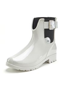 Vivance , Gummistiefelette, Gummistiefel im Chelsea-Look, Schlupfstiefel, Boots, Stiefel VEGAN , grau , 38 , 38 , Mit Stretcheinsatz, zum Schlupfen