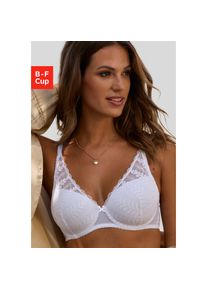 Lascana , Schalen-BH »Amira« mit Spacer-Schalen und modischem High-Apex Schnitt, Dessous , weiß , Cup E , 70 -Cup E , 70 , Femininer T-Shirt-BH mit...
