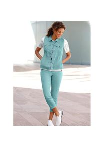 Casual Looks , Damen , Jeansweste , salbei , 42 , 42 , bequemer Baumwoll-Stretch