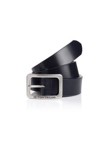 Tom Tailor, Damen, Lederg&uuml;rtel &raquo;TTEVE&laquo; 4 cm breiter Damen Lederg&uuml;rtel, kalssiches Must-Have, marine, marine, TTEVE ist ein 4 cm breiter Lederg&uuml;rtel 