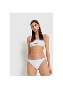 LSCN by LASCANA , Bustier-Bikini-Top »Gina«, mit Cut-Out vorne , weiß , Cup C/D , 34 -Cup C/D , 34 , Trendige Unifarbe