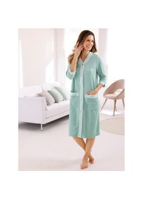 feel good , Damenbademantel , kalkmint , 80% Baumwolle, 20% Polyester , 48/50