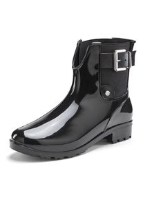 Vivance , Gummistiefelette, Gummistiefel im Chelsea-Look, Schlupfstiefel, Boots, Stiefel VEGAN , schwarz , 36 , 36 , Mit Stretcheinsatz, zum Schlupfen