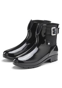 Vivance , Gummistiefelette Gummistiefel im Chelsea-Look, Schlupfstiefel, Boots, Stiefel VEGAN , schwarz , 36 , 36 , Mit Stretcheinsatz, zum Schlupfen