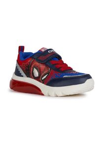 Geox , Sneaker »J CIBERDRON BOY F«, mit cooler Blinkfunktion, Freizeitschuh, Halbschuh, Schnürschuh , navy-rot , 27 , 27 , Sneaker mit Laufsohle...