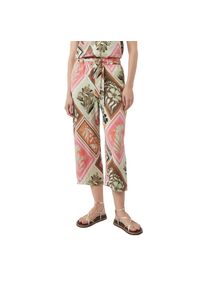comma, Comma , 7/8-Hose, mit floralem Muster , pink/beige , N-Gr , 46 -N-Gr , 46 , Weite Hose von COMMA
