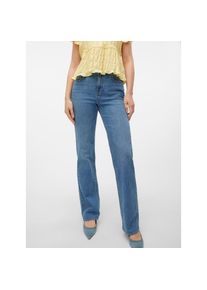 Véro Moda Vero Moda , Gerade Jeans »VMTESSA HR STRAIGHT JEANS LI3114 GA NOOS« , Medium Blue Denim , Länge 32 , 30 -Länge 32 , 30 , Hohe Taille für eine...