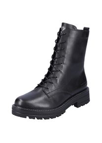 Remonte , Schnürstiefelette, Blockabsatz, Schnürboots, Chunky Boots mit Kontrast-Rahmennaht , schwarz , 43 , 43 , Lässige Stiefelette mit Schnürung...
