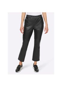 Heine , Lederhose , schwarz , Normalgrößen , 44 -Normalgrößen , 44 , Lamm-Nappa