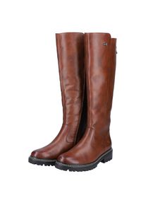 Remonte, Damen, Stiefel , Blockabsatz, Businesschuh, Langschaftstiefel Innenrei&szlig;verschluss, braun, 41, braun, Stiefel mit wasserabweisender TEX-