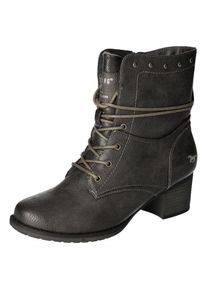 Mustang Shoes , Stiefelette, Bikerboots, Stiefelette mit Innenreißverschluss , graphit-used , 41 , 41 , Schnürstiefelette mit dezenter...