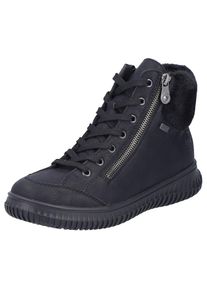 Rieker , Winterboots, Schnürboots, Stiefelette mit wasserabweisender TEX-Membran , schwarz , 39 , 39 , Schnürboots mit Fellimitat-Kragen