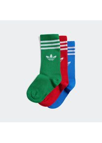 adidas originals , Sportsocken »CREW SOCK 3P«, (3 Paar) , Better Scarlet / Blue / Green , L (25/27) , L (25/27) , Ein 3er-Pack sportliche...