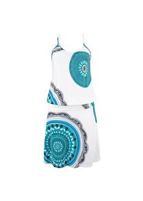 Beach Time Beachtime, Damen, Strandkleid mit Alloverprint und verstellbaren Tr&auml;gern, Sommerkleid, Jerseykleid, blau-bedruckt, N-Gr, 38 -N-Gr, blau-bedruckt, 