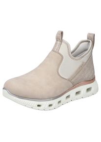 RIEKER Sport , Schlupfboots , High-Top-Sneaker, Schlupfboots mit elastischem Schaft , beige , 38 , 38 , Mit Anziehlaschen, zum Schlupfen