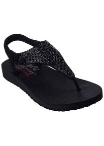Skechers , Sandale »MEDITATION-ROCKSTAR«, Sommerschuh, Sandalette, Riemchensandale, mit Glitzersteinen , schwarz-uni , 36 , 36 , Riemchensandale in...
