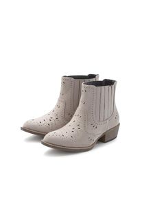 Lascana , Stiefelette »Stiefel, Boots, Westernstiefelette, Cowboy Boots, «, mit Cut-Outs VEGAN , grau , 40 , 40 , Mit modischen Cut-Outs aus...